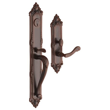 Baldwin Double Cylinder Entry Handlesets Venetian Bronze 6950.112.LDBL